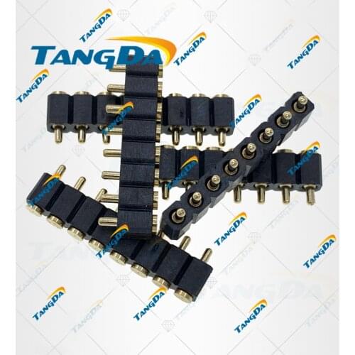 TANGDA pitch: 2.5mm SMT pogo pin connector 8PIN POGOPIN connectors 8P probe 2* 5mm 6mm 7mm 8mm 9mm 10mm SMD AW