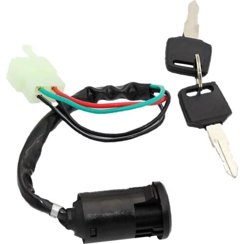 Universal 4-Wire Motorcycle Bike Ignition Switch Key Barrel Switch 50cc 110cc 125cc 250cc PIT Quad Dirt Bike Moto Accessories