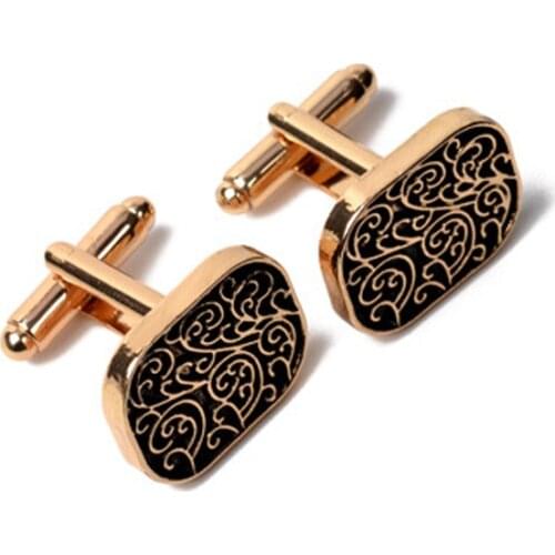 High Quality Retro Exquisite Mens Cufflinks Round Sleeve Nail Vintage Wave Pattern Cuff Link Wedding Men Cufflinks Jewelry Gift