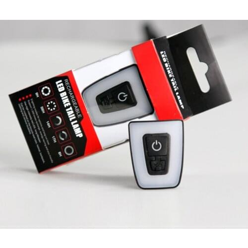 USB Rechargeable Flashlight For Bicycle Rear Light Waterproof Bike Helmet Taillight Cycling Warning Light Flash