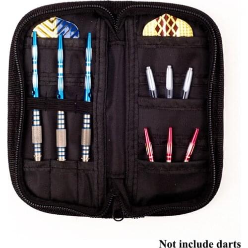1 Set Darts Accessories Carry Case Wallet Pockets Holder Storing Bag Black Durable HL