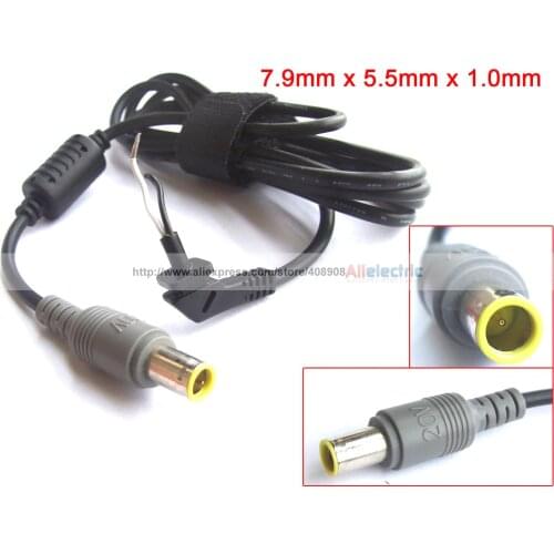 10pcs 7.9mm x 5.5mm x 1.1 mm DC Power Male Cables for Notebook Laptop Charger