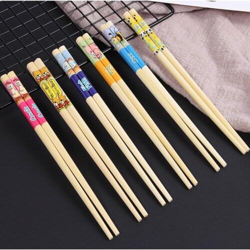 100 pairs 18cm Bamboo Chopsticks Chinese Chopsticks for Children Kitchen Restaurant Canteen Tool Tableware