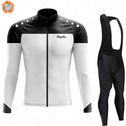 2021 Team Ralvpha Winter Cycling Jersey Thermal Fleece Cycling Clothing Bike Ciclismo Mtb Ropa De Hombre Cycling Clothes Sets