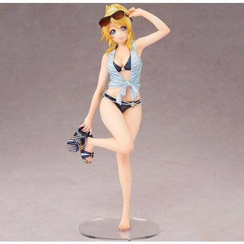 23cm Anime LoveLive! Eli Ayase Swimsuit Ver. PVC Action Figure Anime Sexy Girl Figures Collection Model Toys Doll Gift
