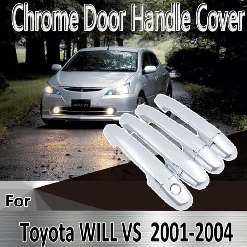 For Toyota WILL VS 2001~2004 2002 2003 Styling Stickers Decoration Chrome Door Handle Cover paint Refit Car Accessories