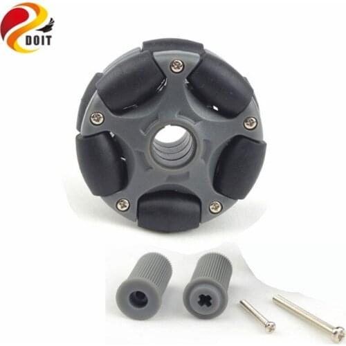 DOIT 4pcs/lot 58mm Omni Wheel for Arduino Robot Kit L E G O NXT and Servo Motor with Plastic Universal Hubs for DIY/ Robot study