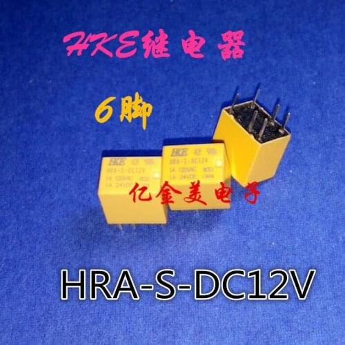 HRA-S-DC12V 12VDC 1A 12V signal relay 6-pin relay