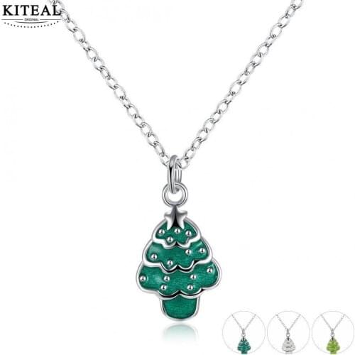 KITEAL online shopping india silver color Perfume women necklaces Christmas tree merry Christmas gift colar prices in euros