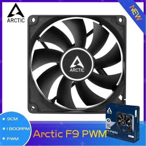 Arctic F9 PWM 92mm PWM Case Fan 4pin PWM PC Cooling Fan 9cm 1800RPM FDB CPU Cooler Radiator Fan Mute Black