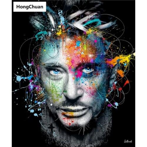 Character Actor 5D DIY Square/Round Diamond Painting Mosaic Cross Stitch Home Decoration Mural Christmas Gift New Year