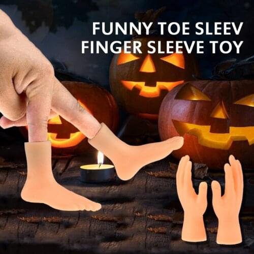 1 Pair/set Cartoon Childrens Mini Tiny Hand And Toe Models Finger Funny Cat Puppet Novelty Funny Toys For Baby Kids Fun Gift
