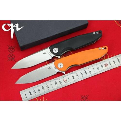CH3004G10 High Quality D2 blade G10 handle Flipper folding knife Outdoor camping hunting pocke fruit knives EDC tools Survival
