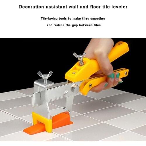 Disposable Bases Wedges Set Tile Locator Leveling System Hand Tool Clamp Pliers Household Accurate Wall and Floor Tile Leveler