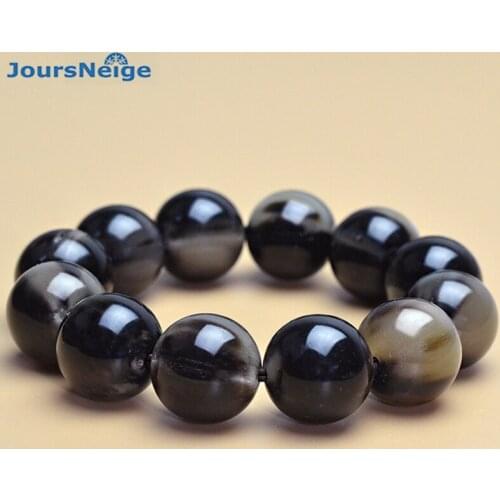 Wholesale Natural Water Cattle Horns Bracelets Pattern Buddha Beads Hand String for Women Men Original National Wind Jewelry