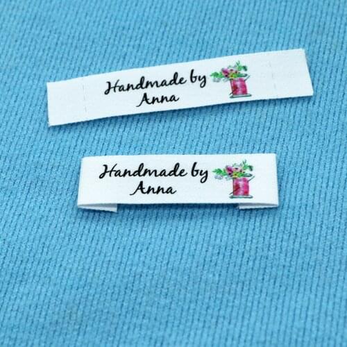 Custom Sewing labels / Brand labels, Custom Clothing Tags, Cotton Ribbon label, Handmade label (FR037)