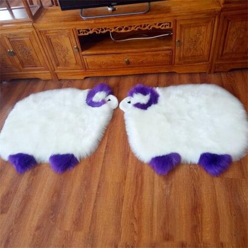 Fluffy Soft Imitation Wool Cushion Sofa Office Carpet for Kid Bedroom Area Rug Plush Blanket Mat Home Decoration Hairy Fur Rugs