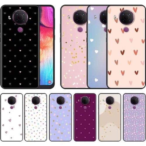 Luxury Stars Flowers Case for Nokia 7.2 3.4 5.4 5.3 2.3 2.4 2.2 8.3 G10 G20 X10 C20 Black Luxury Printing Phone Cases Soft Cover