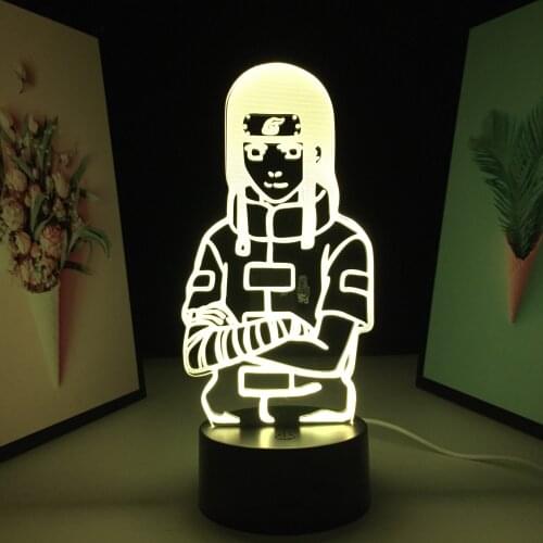 LED Night Lamp Manga FIgure Light for Child Room Bedside Nightlight Anime Gift Table Lamp Bedroom Decoration Acrylic 3D Light