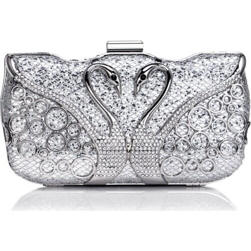 Tanpell New Diamond-Encrusted Clutch Evening Bag Lady Fashion Luxury Wedding Party Handbag Dress Evening Bag