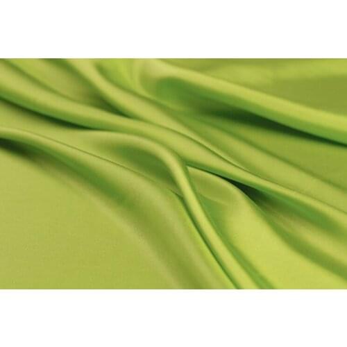 Howmay pure silk fabric habotai 8m/m 114cm 45" tea green 41# habutai fabric for decor clothes lining fabric