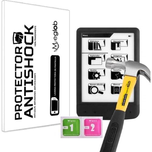 Screen protector Anti-Shock Anti-scratch Anti-Shatter compatible with Tablet Woxter Ebook Scriba 190 Pearl