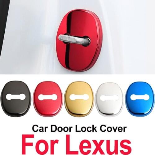 1set 10set Stainless Steel Car Door Lock Cover Protecting For Le-xus RX350 IS300 ES350 IS250 CT200H IS NX ES GS350 NX200T ES250
