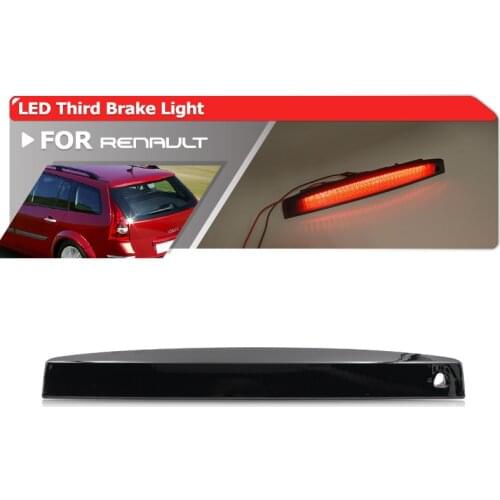 1x Smoked Led High-Mount 3rd Third Brake Stop Light High Level Rear Tail Signal Lamp For Renault Megane II MK2 Estate 2003-2008