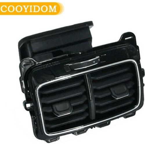 1PCS Car A/C Air Vent Outlet Painted Chrome Rear Center Console Rear Center Air Outlet Vent Trim Outlet For Jetta 16D819203B