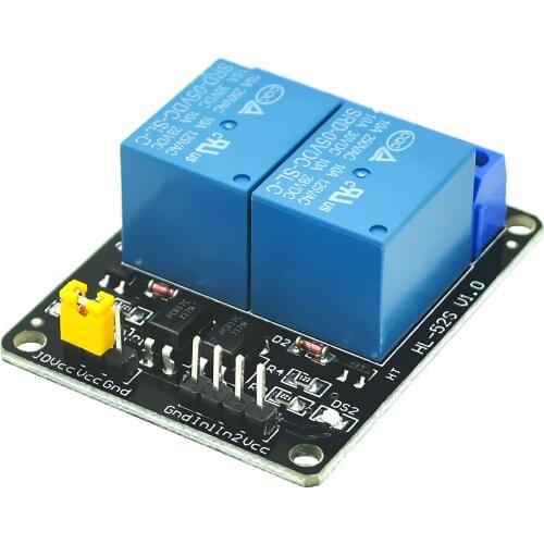 1PCS/LOT 5V 2-Channel Relay Module Shield for Ardui ARM PIC AVR DSP Electronic 5V 2 Channel Relay Module