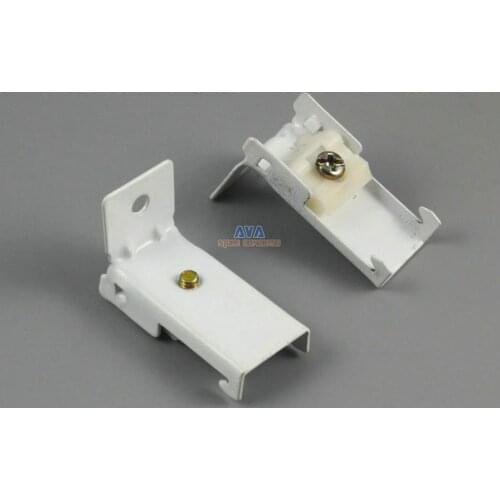 20 Pieces L Shape Curtain Track Bracket Curtain Track Brace 40x19x26mm