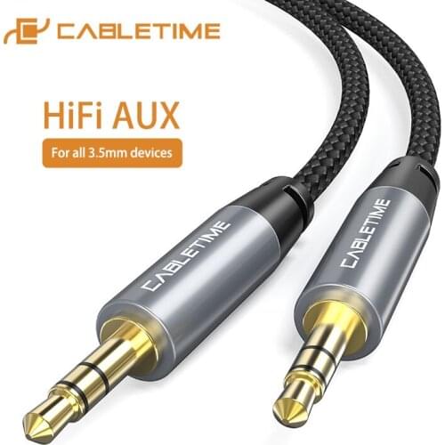 2020 CABLETIME 3.5mm Aux Cable Headphone Extension Cable Aux-Cord Speaker-Line Jack 3.5 Adapter For Car Mobile Speaker C103