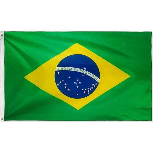 Brazil Flag Americas Cup 3X5 Ft Brasil Br Hanging Polyester Brazilian National Flags