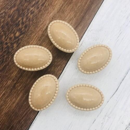 5x Kitchen Cabinet Knobs and Handles Ceramic Door Handles Wardrobe Drawer Pulls for Furniture Handles Hardware Accessories