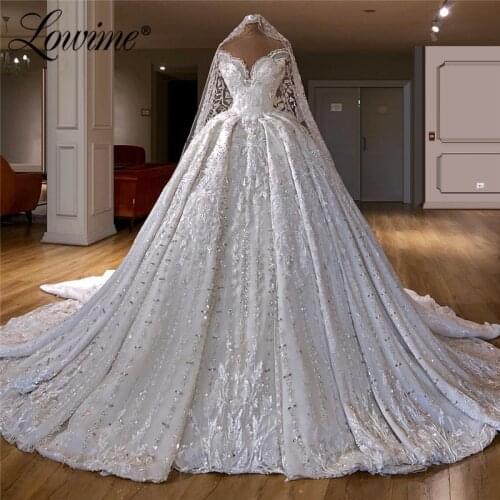 Ball Gown Wedding Dresses 2020 Custom Made Wedding Bridal Gowns Robe De Mariee Wedding Gowns Vestido De Novia With Long Veil