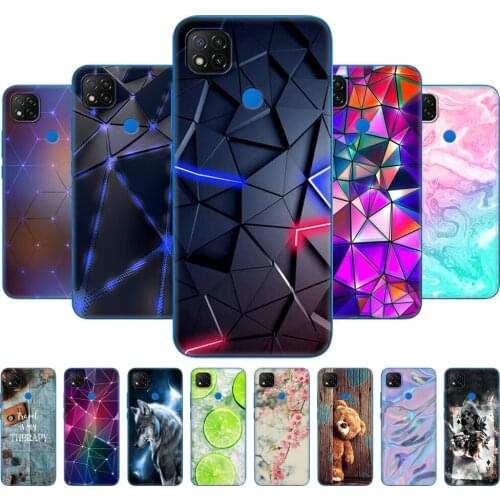 For xiaomi redmi 9C Case Soft TPU Silicon Phone Back Cover For redmi 9C Cases 6.53 inch etui bumper fundas coque animal marble