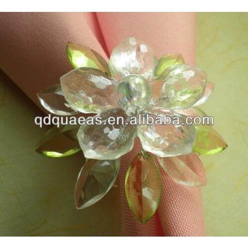 Crystal napkin ring cheap acrylic napkin holder