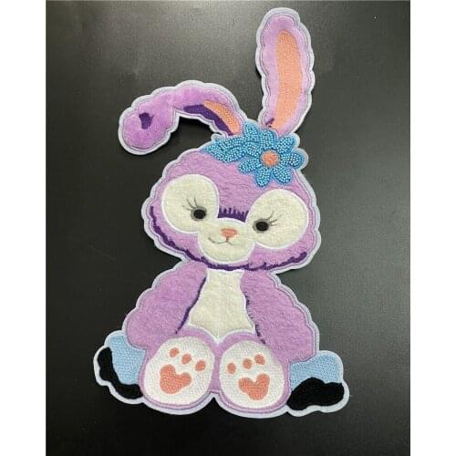 Children Cartoon Cute Bunny Home Casual Wear Jeans T-shirt Patch Clothing Accessories Girls DIY Handmade Accessories