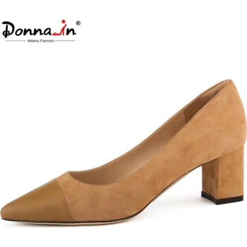 Замшевые туфли-лодочки Donna-in China At AliExpress