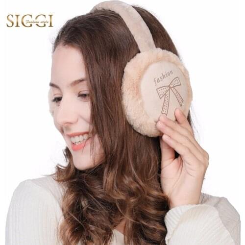 FANCET Winter Cute Fashion Earmuffs For Women Print 3 Panels Fleece Soft New Brand Earflap Girls Warm Female Earmuffs 99125