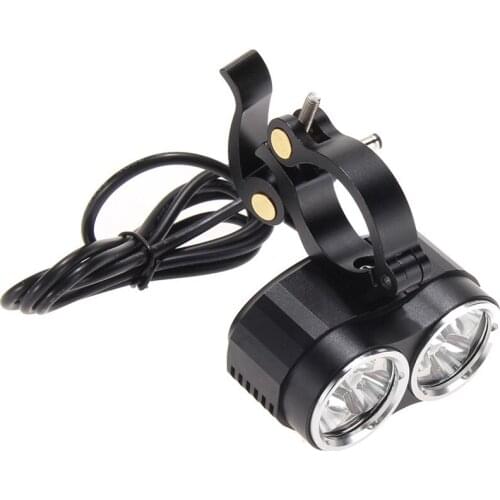 2pcs/lot Outdoor Cycling Dual 6 Cree T6 LED Lights Chargeable Bike Bicycle Head Front Flashlight Bicycle Lights Lamps Lantern