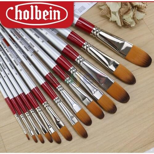 Holbein 2100F Series Synthetic Fiber Wool Paint Brush,Wear-resistant Material, Suitable for Oil Painting and Acrylic Painting