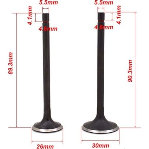 Motorcycle Engine Valve Intake Exhaust Stem Valve for Suzuki GN125 GS125 DR125 LT125 ALT125 125cc Engine Spare Parts