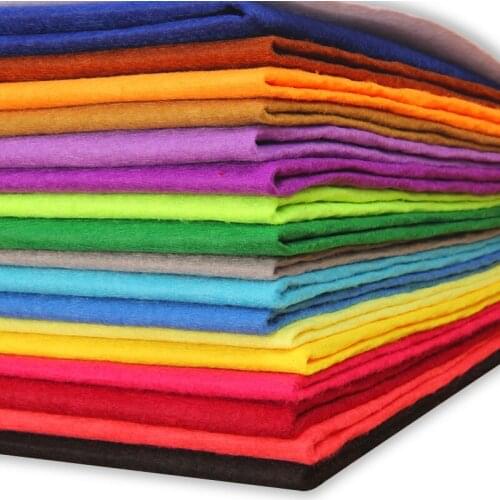 85cm*100cm Soft Felt Fabric Non-woven Felt Fabric Sheet Patchwork DIY Sewing Dolls Crafts Accessories Material 1mm Thick