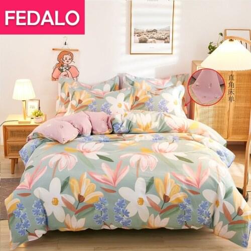 Pure cotton four-piece set 100% cotton duvet cover, sheet duvet cover, four seasons three-piece set 1.8 bedding