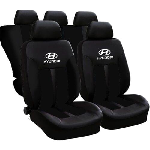 Always Garage Hyundai Accent Hyundai Logo Front Rear Car Seat Cover Black red blue gray seat covers car accessories