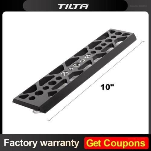 Tilta TT-C16 15mm lightweight plate 10" dovetail plate for 15mm DSLR HDV Camera baseplate system tripod BMCC BMPCC A7S2 A7 6k pr