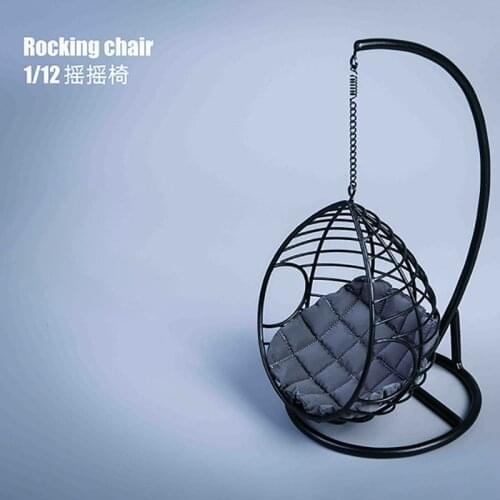 1/6 Scale Soldier Hanging Basket Swing Hanging Chair 12 Inch Toy Figure Doll Rocking Chair Sofa Model
