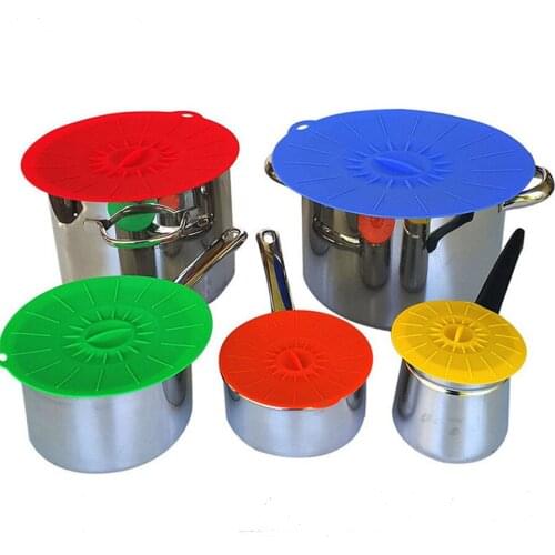 Food Silicone Cup Lids Cover Fruit Heat-resistant Coffee Sealed Lid Kitchen Tool Anti-dust Bowl Cover Cup Seals Glass Mugs 2