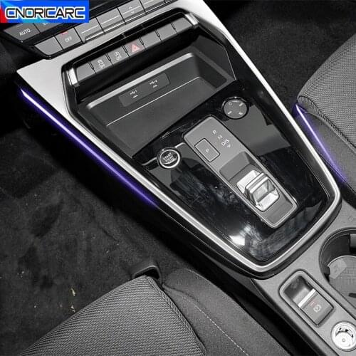 Car Styling Center Console Gearshift Panel Decoration Cover Trim For Audi A3 2021 LHD Interior Accessories Modified